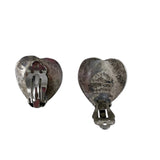 Malachite Sterling Silver Heart Clip On Earrings Sigend Aldero