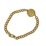 Medical SOS Curb Bracelet Unscrews Gold Plated