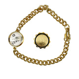 Medical SOS Curb Bracelet Unscrews Gold Plated