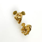 Vintage Mickey Mouse Gold Earrings Clip On