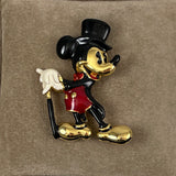 Napier Enamel Mickey Mouse Brooch