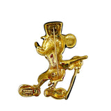 Napier Enamel Mickey Mouse Brooch