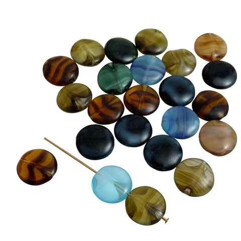 Colorul Mixed Agate Glass Beads (12)