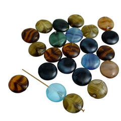 Colorul Mixed Agate Glass Beads (12)