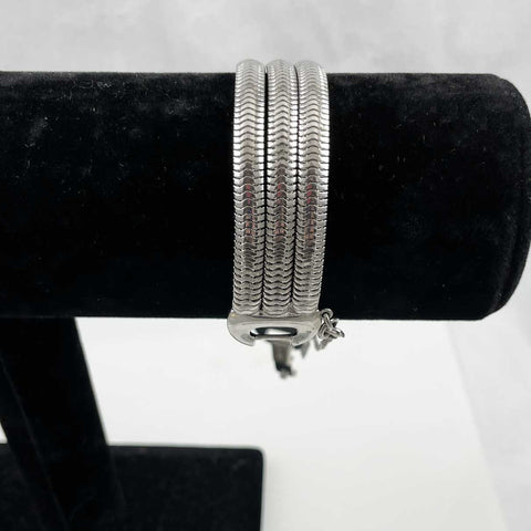 Monet  Silver Snake Bracelet