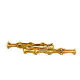 Monet Gold Bamboo Bar Brooch Vintage
