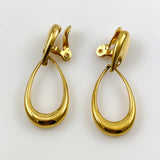Monet Gold Hoop Clip On Earrings