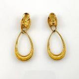 Monet Gold Hoop Clip On Earrings