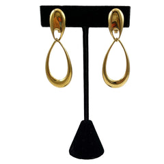 Monet Gold Hoop Clip On Earrings