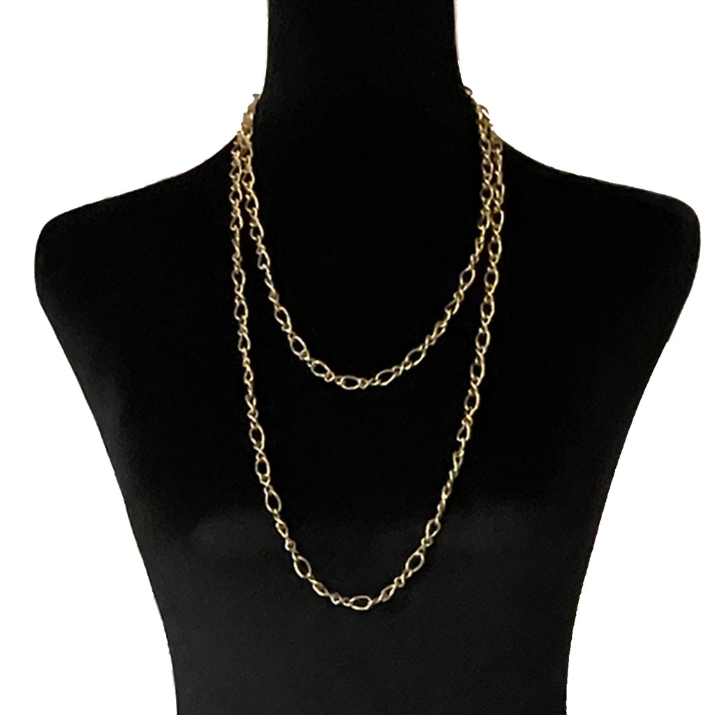 Vintage MONET Gold Tone 6mm Rope Chain Necklace 18