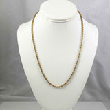 Monet Gold Rope Chain Necklace 20"