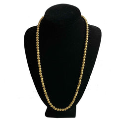 Monet Gold 6.5mm Beaded Vintage Necklace