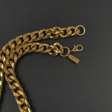 Monet Flat Cuban Gold Chain Necklace