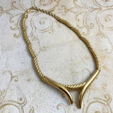 Monet Gold Choker Necklace Vintage
