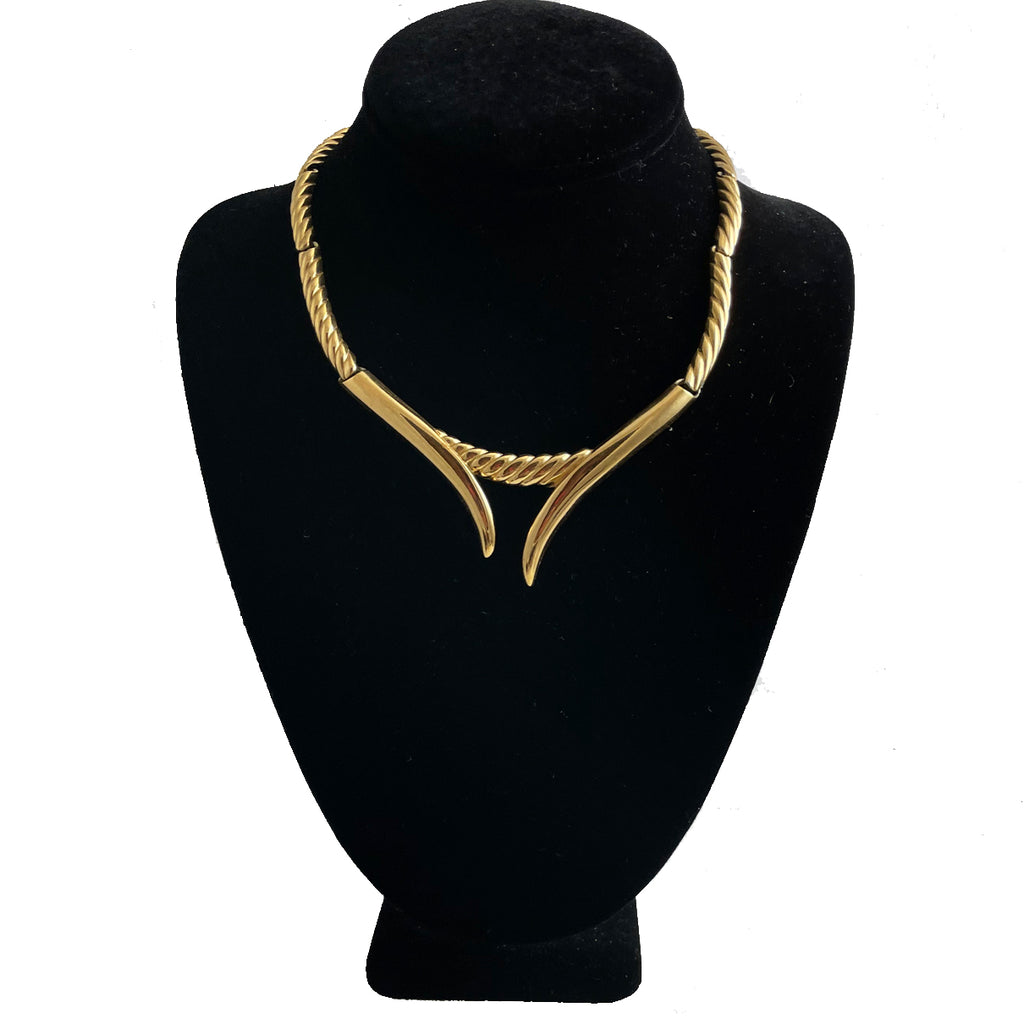 Monet Gold Choker Necklace