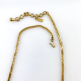 Monet Gold Box Chain Necklace