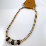 Monet Gold & Silver Flat Snake Necklace NWT