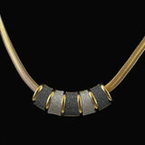 Monet Gold & Silver Flat Snake Necklace NWT