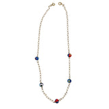 Italian Murano Bead Gold Filled Necklace