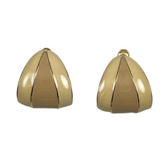 Napier Enamel Clip On Earrings Vintage