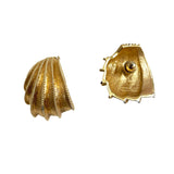 Napier Gold Pierced Earrings Vintage