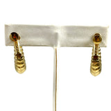 Napier Gold Shrimp Earrings Vintage