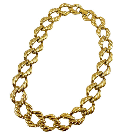 Napier Gold Link Chain Necklace Vintage