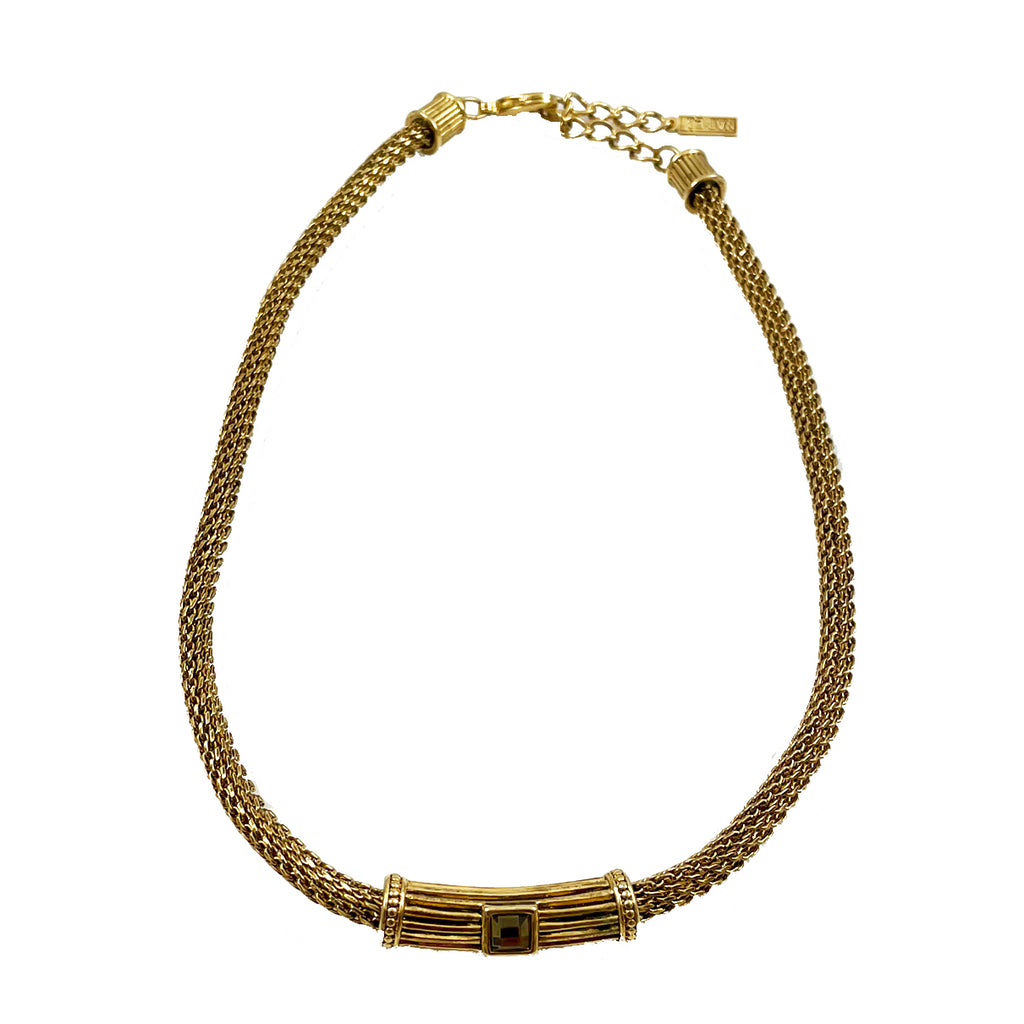 Vintage NAPIER Gold Toned Necklace 90920 – VintageDreamBeads