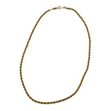 Napier Gold Rope Chain Necklace Vintage