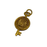 City of New Orleans Key Gold Charm Pendant Krower