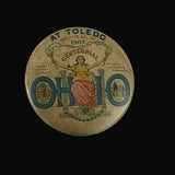 1902 Toledo Ohio Centennial Exposition Pin Button Memorabilia