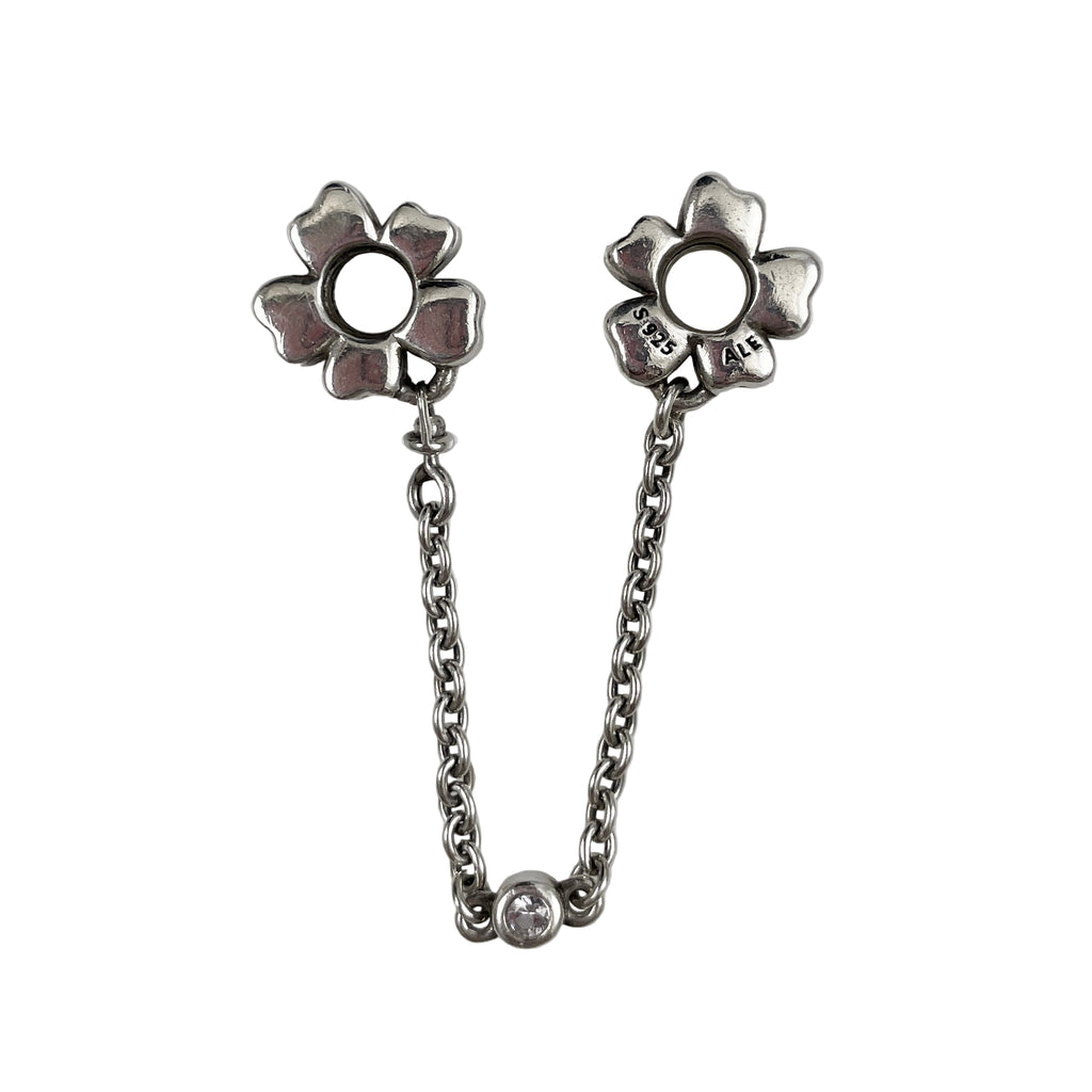 Pandora Bloom Meadow Flower Safety Chain With CZ