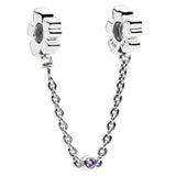 Pandora Bloom Meadow Flower Safety Chain With CZ