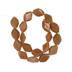 Red Aventurine Diamond Shaped Beads