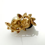 Gold Pearl Earrings 14K