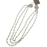 Triple Pearl & Rhinestone Beads Swag- D Stevens