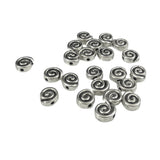 Pewter 8mm Spiral Snail Beads