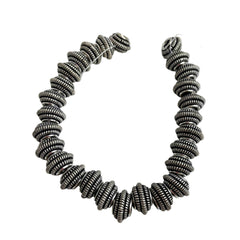 Silver Plated Bali Style Beads 12mm