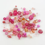 Rose Pink Glass Bead Mix