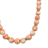 Angel Skin Pink Coral Graduated Necklace Vintage 