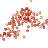 Half Drilled Italian Pink Coral Rounds 5mm- All Natural