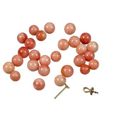 Pink Italian Coral Rounds NO HOLES All Natural 