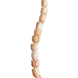 pink coral tulip beads natural