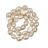 Pale Pink Freshwater Baroque Pearls Large Strand