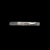 Art Deco Orange Blossom Platinum Wedding Band 7