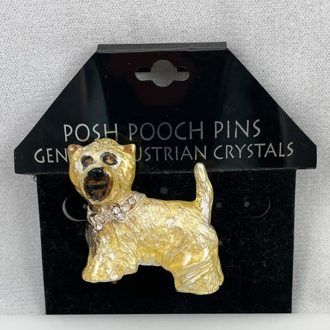 Posh Pooch Westie Dog Pin