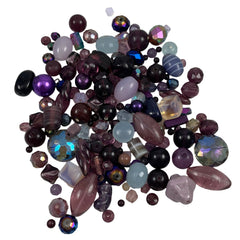 Vintage Purple Glass Bead Mix