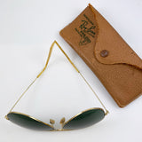 Vintage Gold Ray-Ban Aviator Sunglasses 1950's Case BL