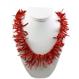 Italian Red Coral Branches Strand Natural