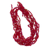 Red Faceted Crystal Beads 4mm